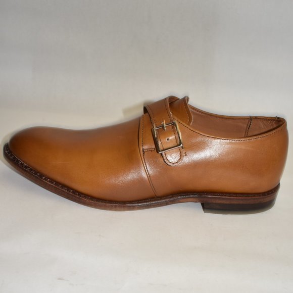 Allen Edmonds Plymouth Single Monk Strap Dress Shoe Walnut Brown Size 11 D - Picture 5 of 11